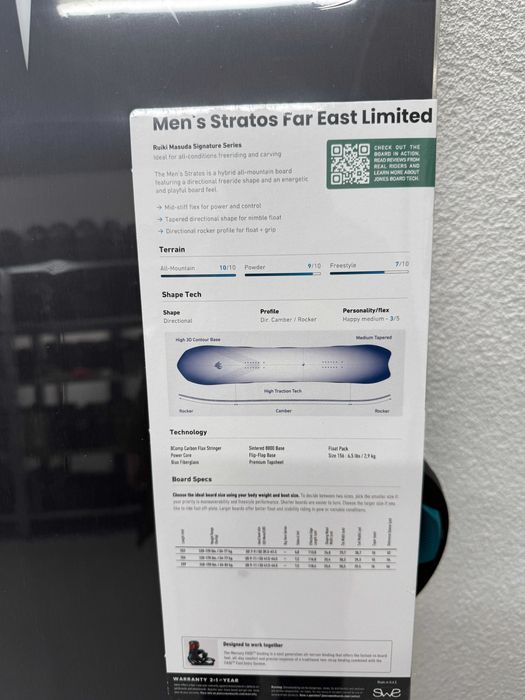 placa noua snowboard jones ruiki masuda ltd L159cm