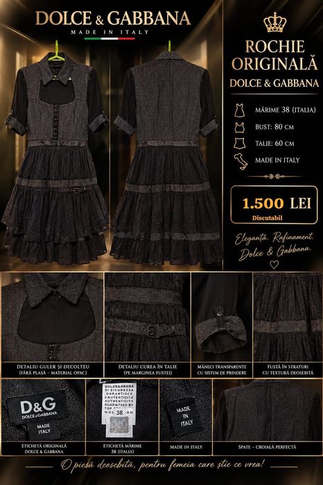 Rochie Dolce & Gabanna originală Made in Italy