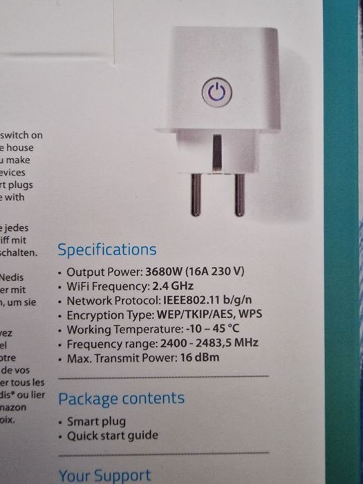 Set 7 prize smart Wi-fi 3680W Nedis