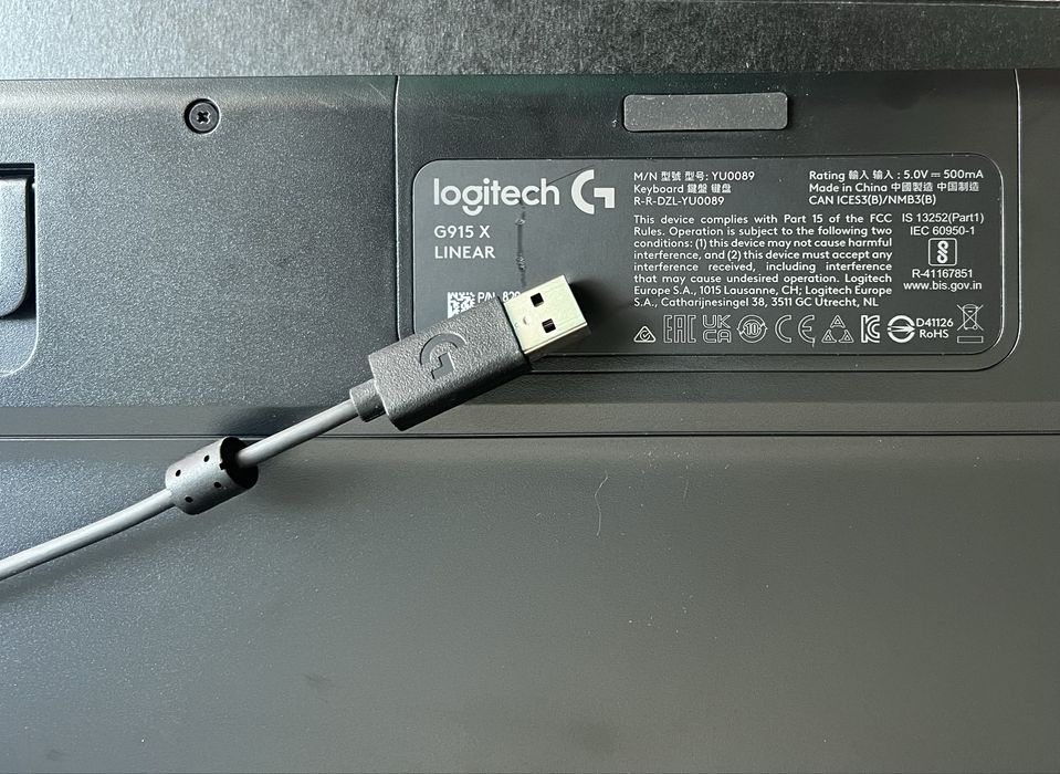 Геймърска клавиатура Logitech G915 X Wired Linear