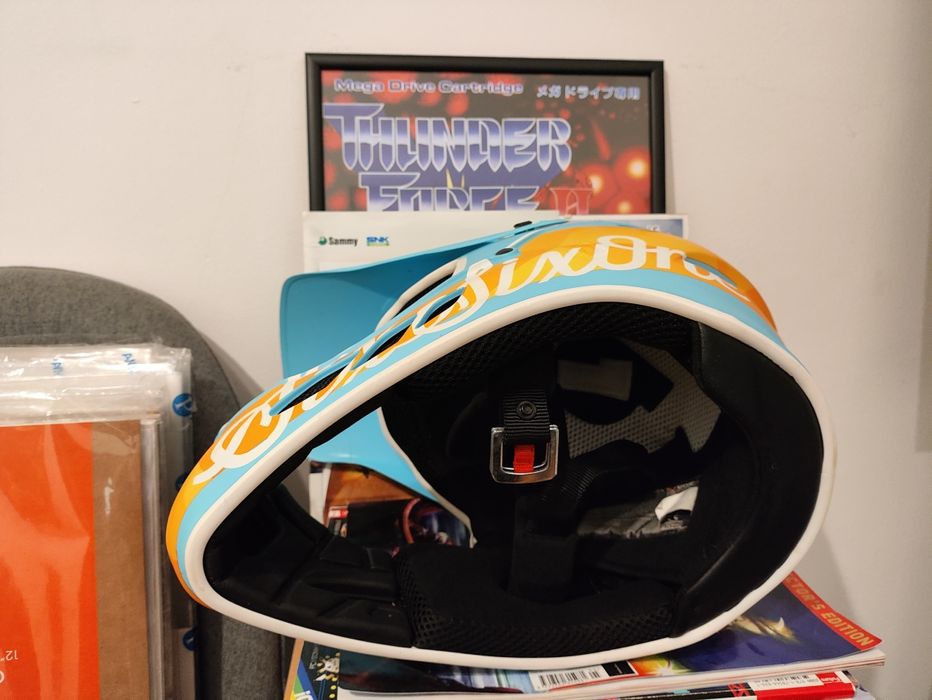 Каска планинско колоездене DH MTB SixSixOne Reset Helmet Blorange XL