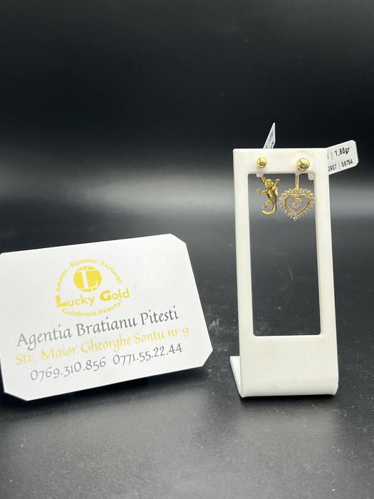 Cercei buric aur 14/18 k diverse modele