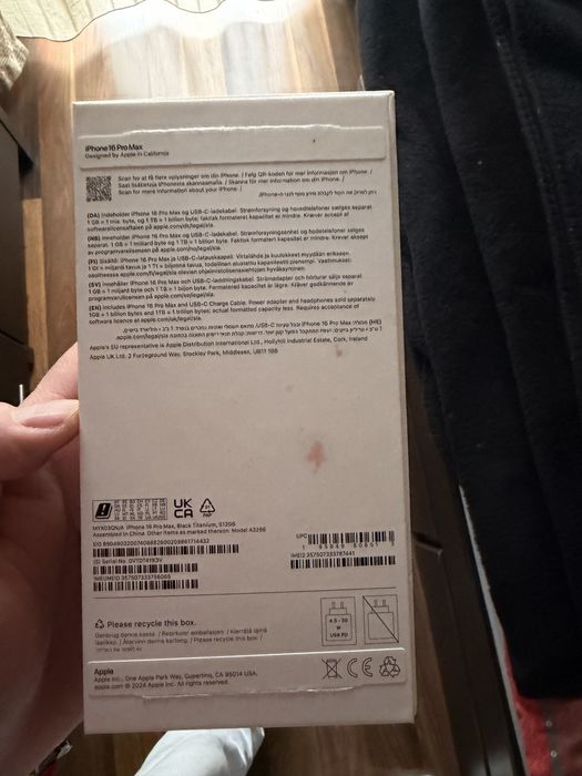 Iphone 16 pro max 512 black