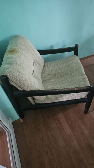 Vand scaune fotolii cadru din lemn masiv set 6 bucatii