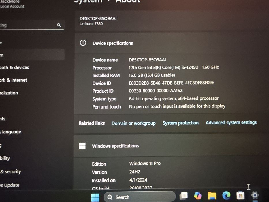 Laptop Dell Latitude 7330 I5(12gen) 16gb