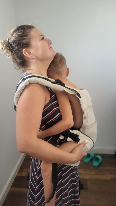 Marsupiu Manduca First Pure Cotton, pana la 20 kg, 3 pozitii