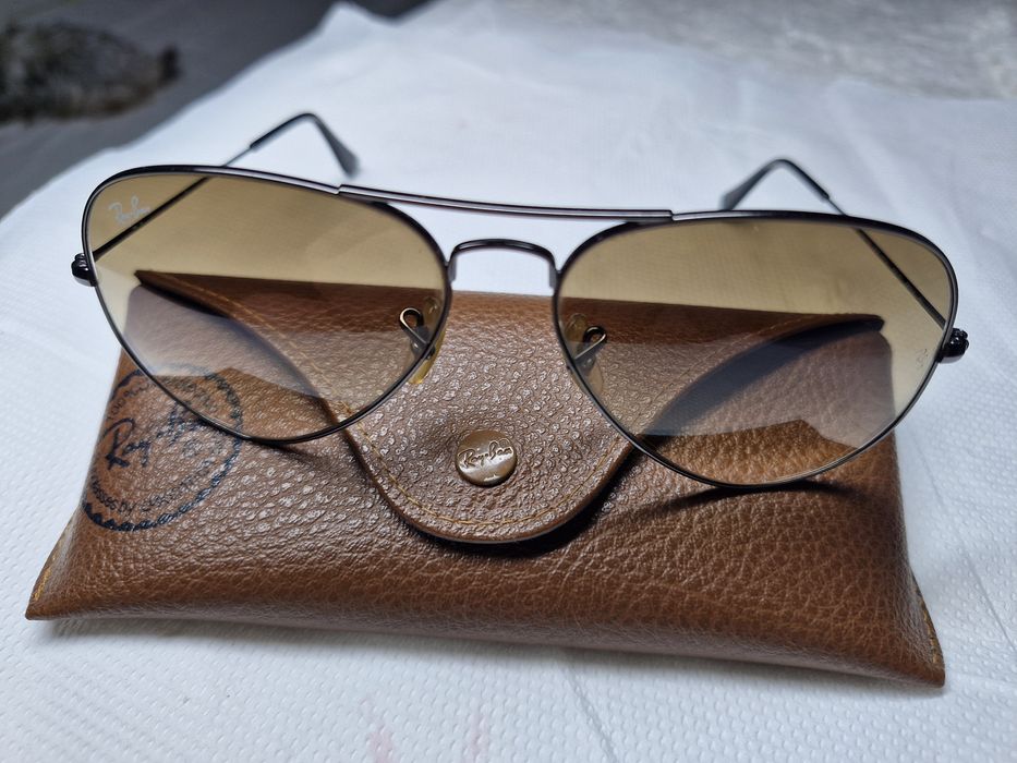 Ochelari de soare Unisex ,Rayban, model Aviator Large metal