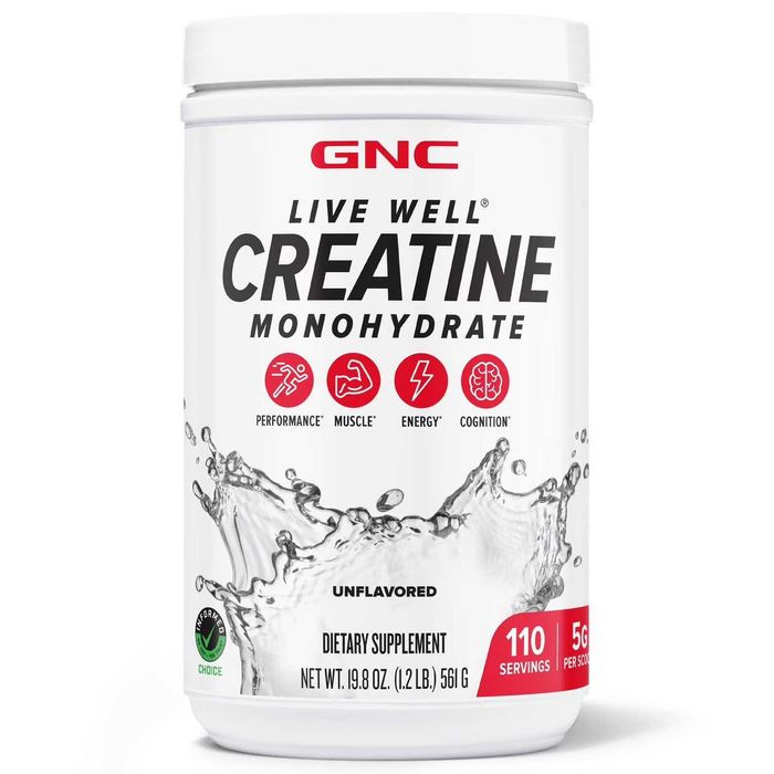 Креатин Моногидрат 561гр 110 порций GNC Live Well Creatine Monohydrate