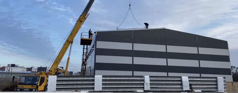 Сэндвич панель для складов и гараж