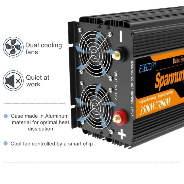 Invertor solar 12v 220v sinus pur 3500w - 7000w NOU