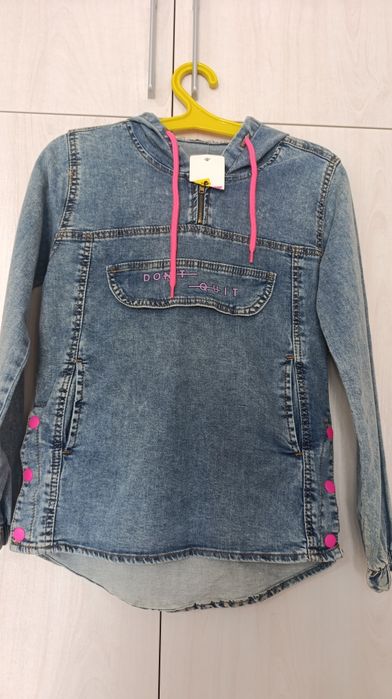 Джинсовая рубашка на девочку 10 лет