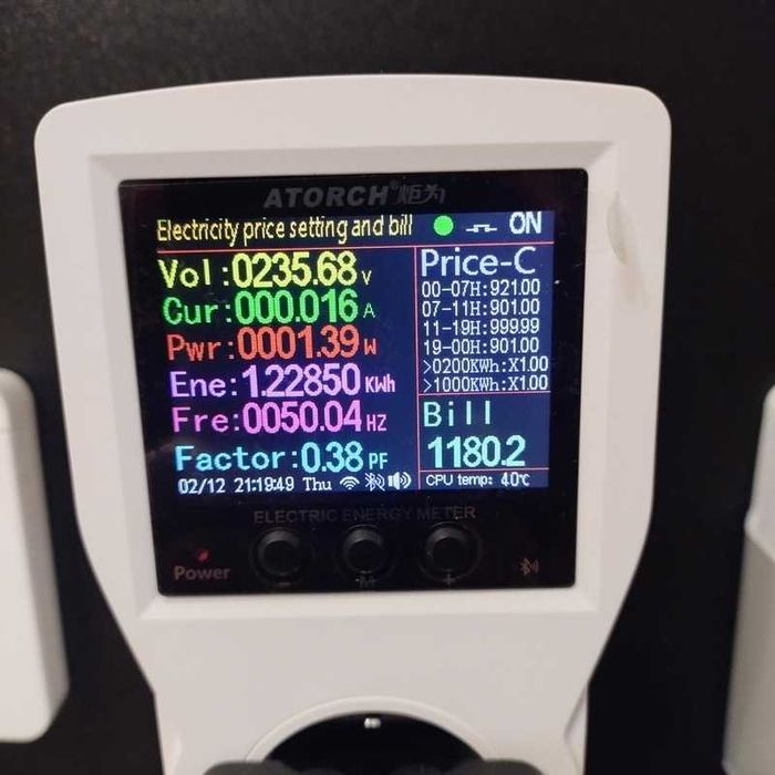 16A WiFi двутарифен смарт контакт, електромер за измерване на енергия