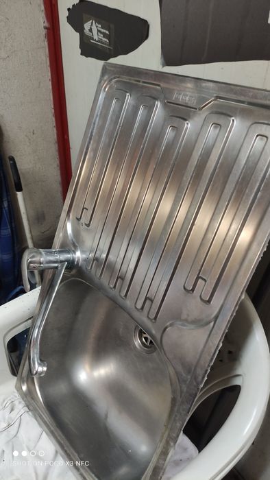 Кухненска мивка с батерия 78/43,5 см