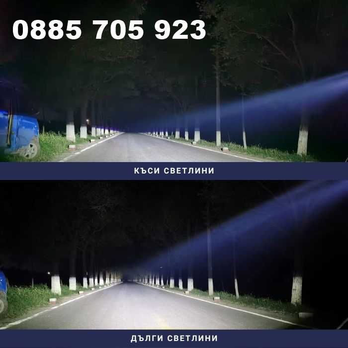Диодни лед лупи за фар Bi LED XT-4, 55 W , комплект 2 броя