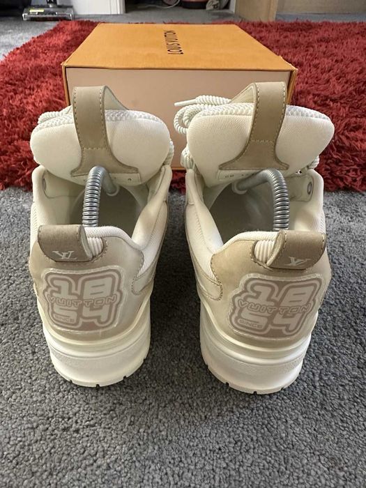 #CALITATE PREMIUM#Louis Vuitton LV4 Beige Skate Trainers - Livrare Verificare - (Dispunem de mai multe modele)