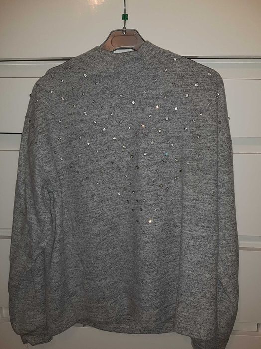 Pulover Jean Pascale cu strasuri, nou, marime S, TRANSPORT GRATUIT