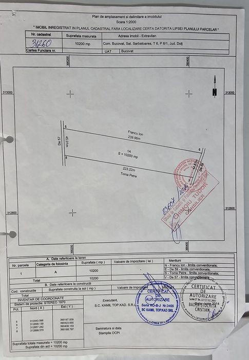 Teren agricol de vânzare