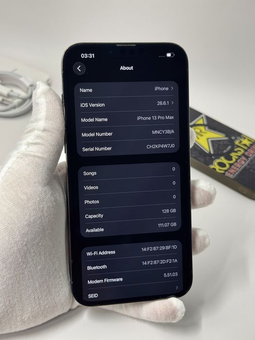 iPhone 13 Pro Max, 128GB, Green, 100% батерия, КАТО НОВ, 2г. ГАРАНЦИЯ!