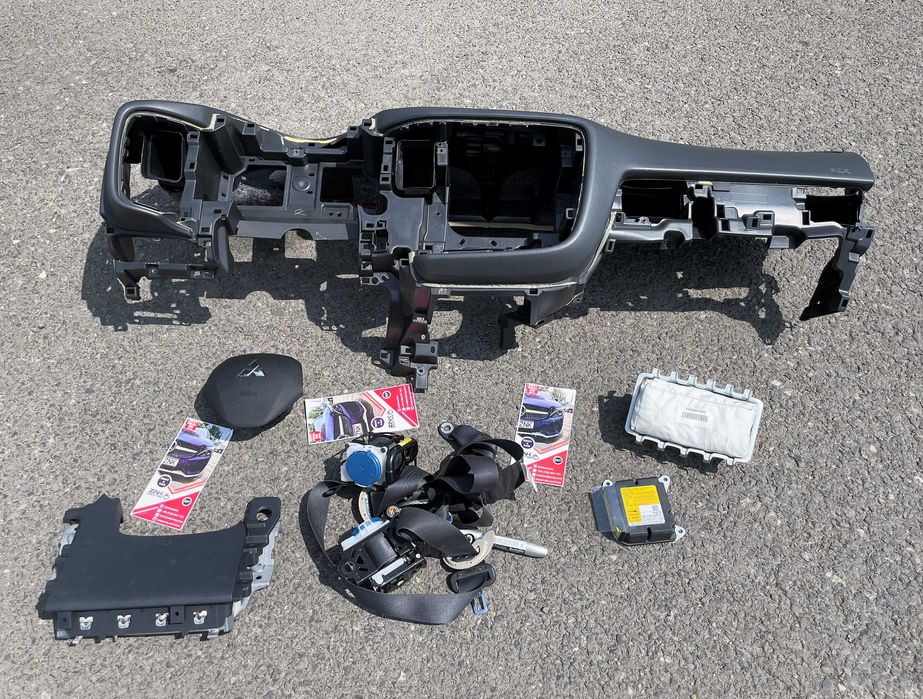 Mitsubishi L200 - kit airbag -  volan pasager genunchi - set centuri