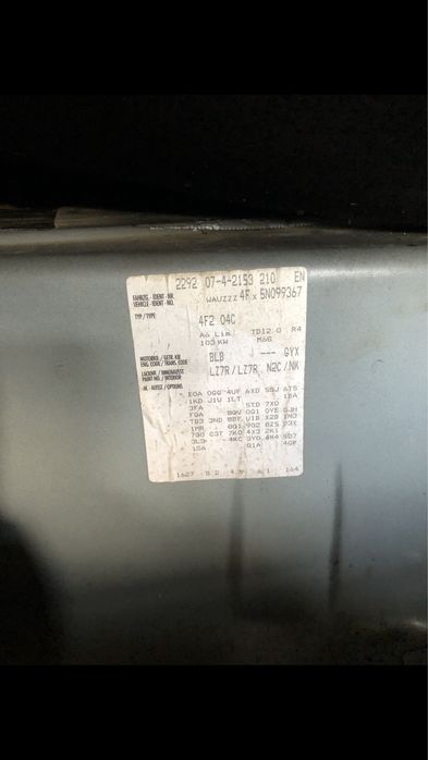 Капак преден и заден за Ауди А6 Ц6