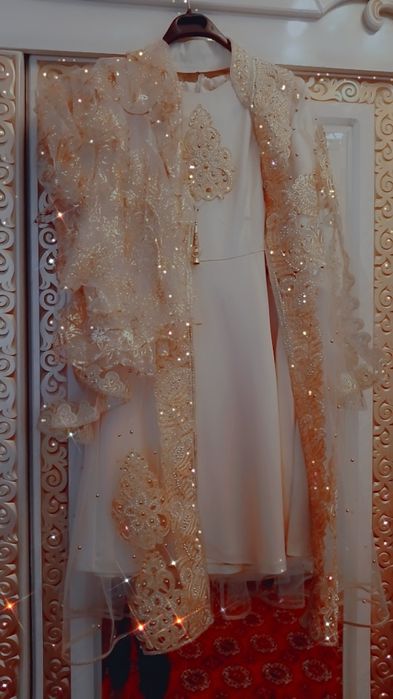 Kelinlik sarpo kuylak ansanbil&sharfi bilan