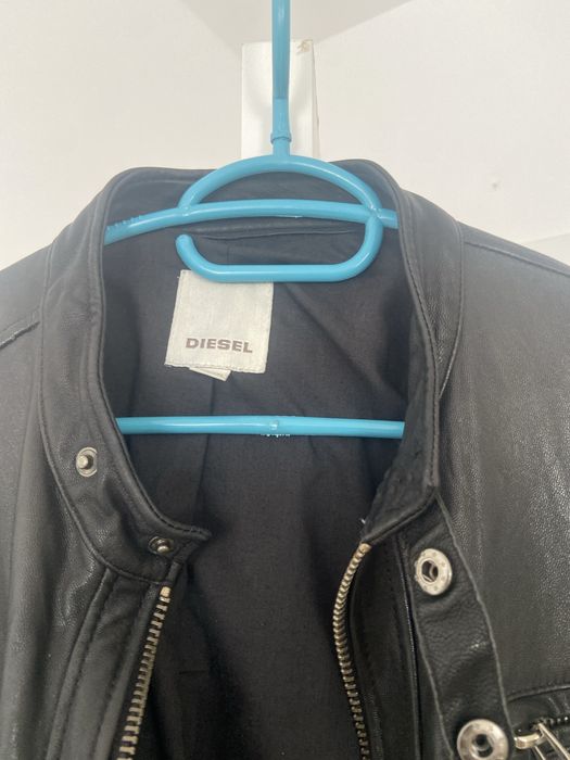 Кожено яке дизел оригинално  телешка естествена кожа л размер