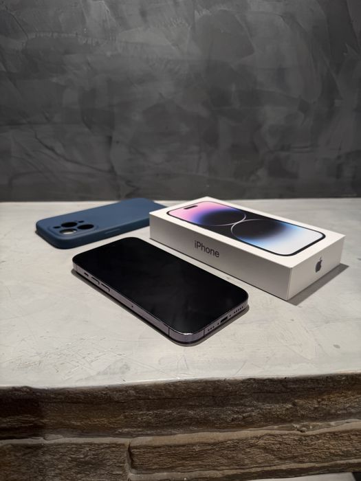 100%! КАТО  НОВ Iphone 14 Pro 256 GB Purple