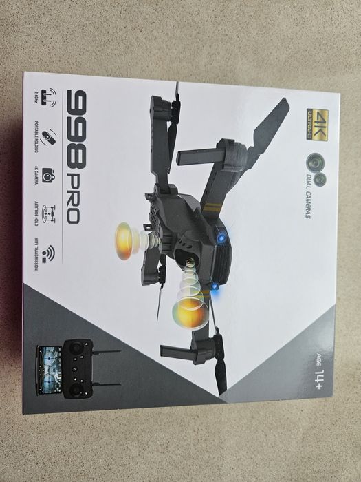 -10% Намаление!!! Дрон 998 PRO Micro Foldable Drone