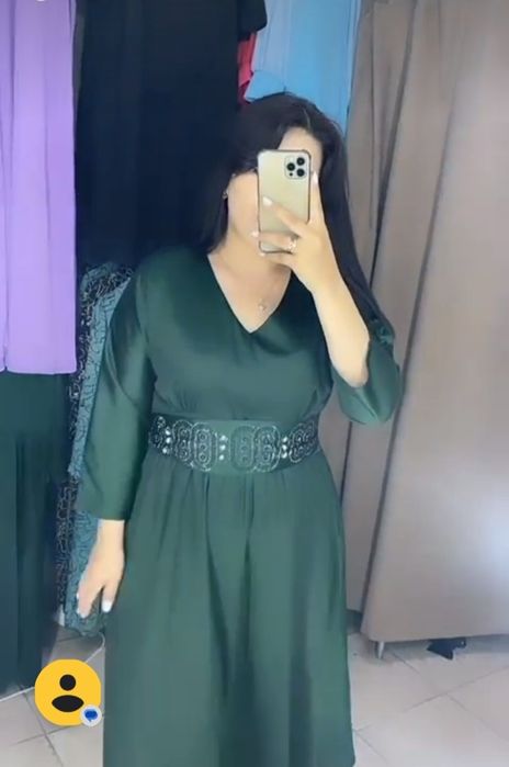 Платье, атласовый