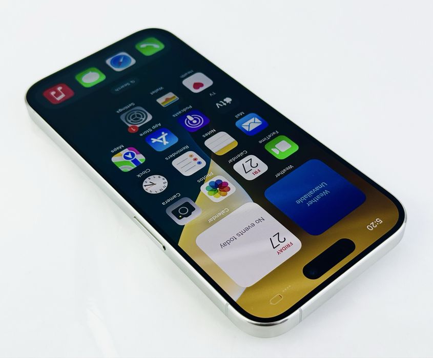 Apple iPhone 15 Pro 128GB White Titanium Перфектен! Гаранция!