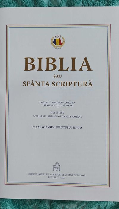 BIBLIA ORTODOXA cu scris mare