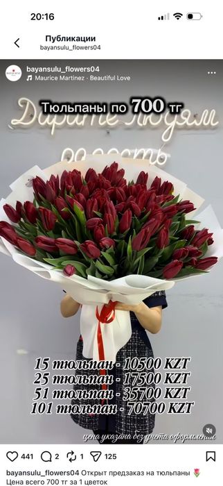 Тюльпаны 12 микрорайон 53 Bayan sulu flowers