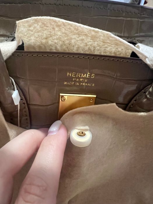Бежова чанта hermes