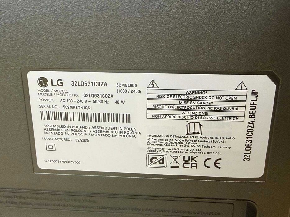 Телевизор LG 32LQ631C0ZA