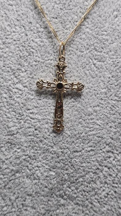 ‼️ЗЛАТНО СИНДЖИРЧЕ С КРЪСТ‼️ - Заложна къща Бургас Галерия 65