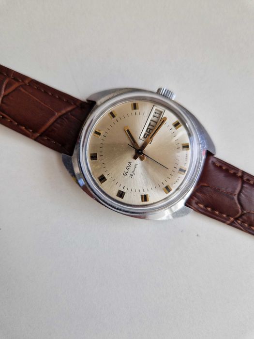SLAVA, cal. 2428, ръчно нав-е, made in USSR, каса – 37мм