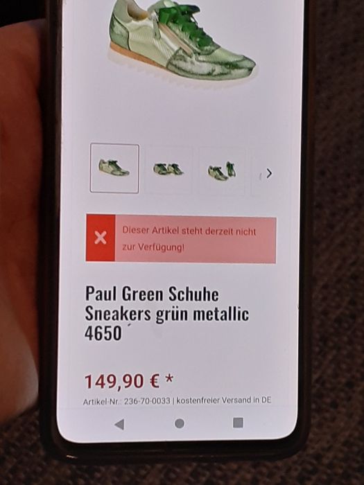 Paul Green Pantofi Teniși Verde Metalizat