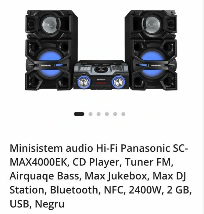 Sistem audio Panasonic SC-MAX 4000EK,2400 W