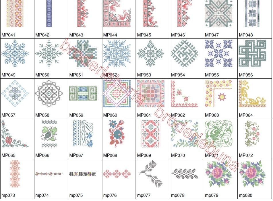 broderie MOTIVE POPULARE ROMANESTI ptr masina de brodat vol1 / 260buc