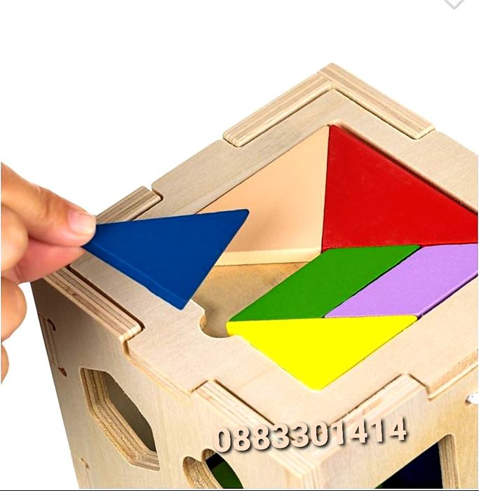 Дървен пъзел Сортер от дърво