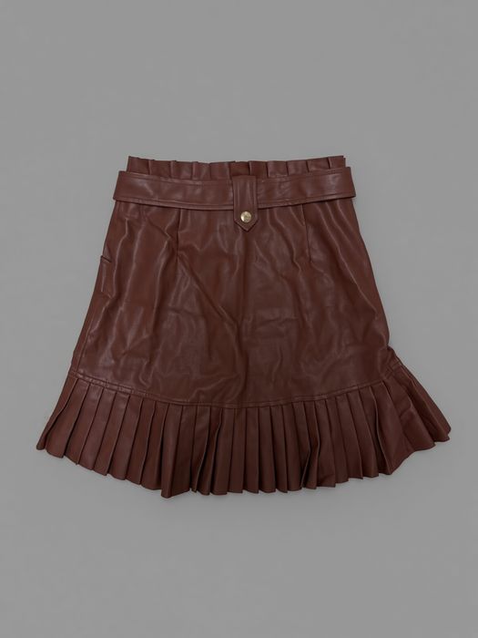 Кожаная юбка Zara.