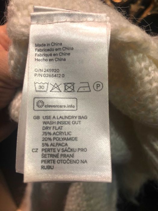 Pulover NOU H&M amestec lana marime L
