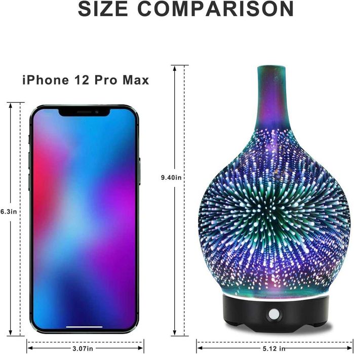 Ултразвуков дифузер за етерични масла, овлажнител  Widewise