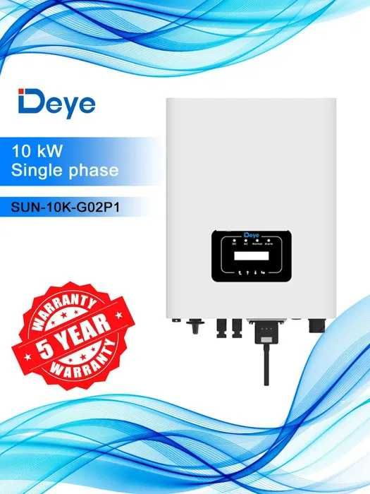 Солнечный однофазный сетевой инвертор Deye мощностью 10 кВт!