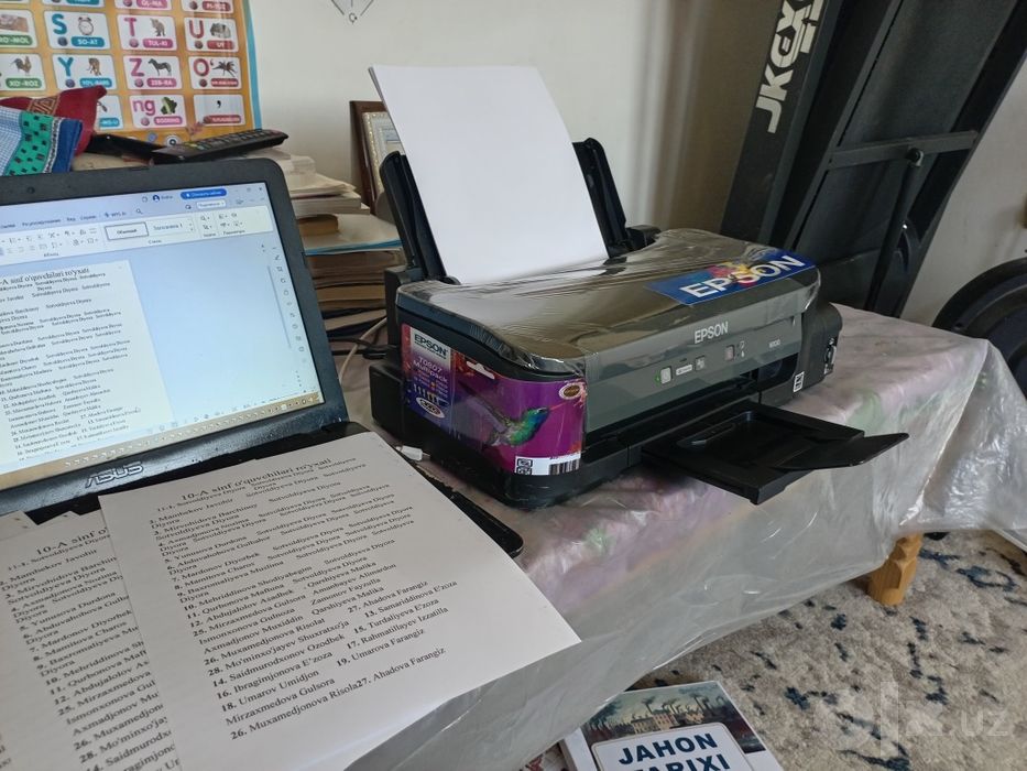 Epson M100 reaktiv juda tezkor printer dyuza 100% zaprafka tola tayyor