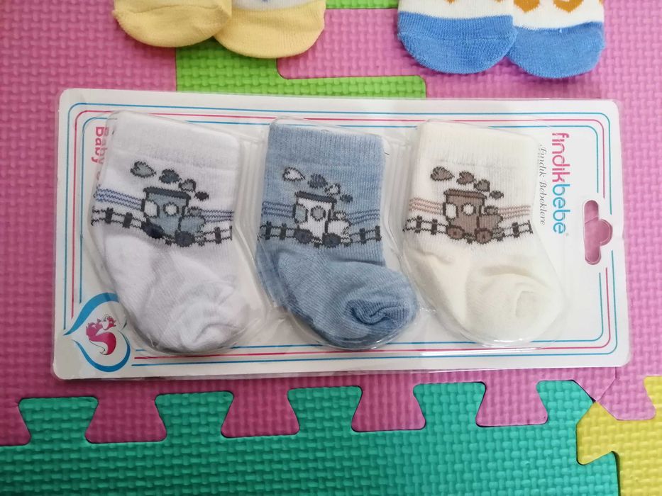 Нови бебешки чорапи за новородено 5 бр.