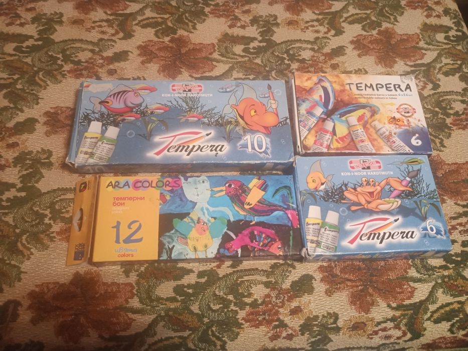 Бои за рисуване и гумички -6евро