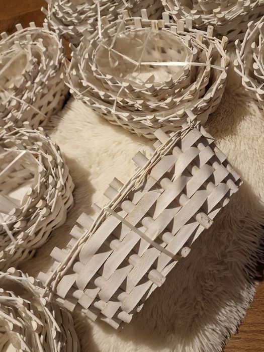 Lot 8 buc seturi coșuri împletite