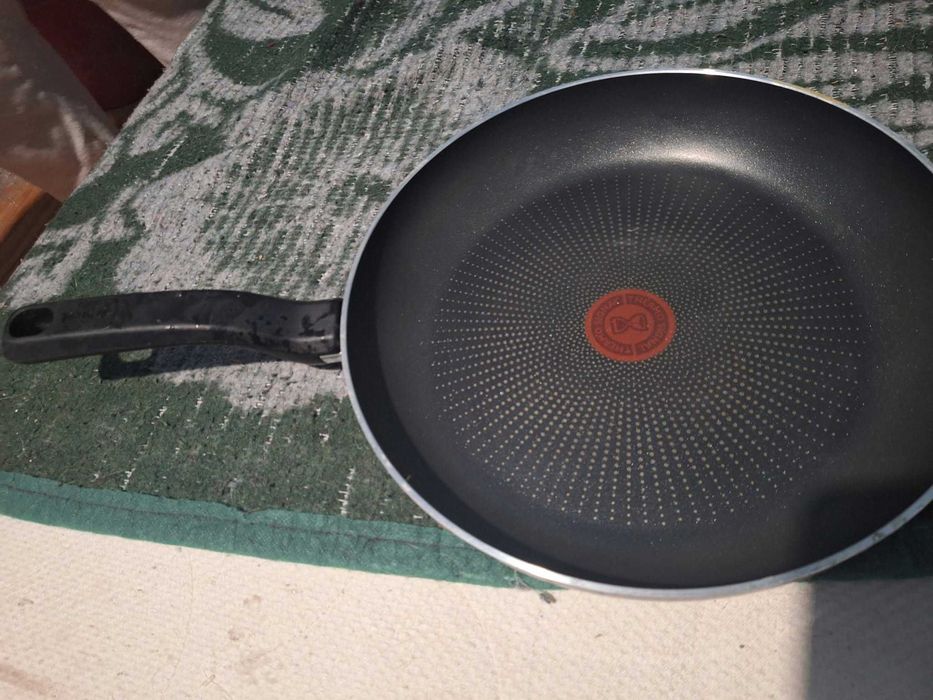 Set 2 tigăi Tefal NOI - Tigaie Wok + Tigaie Clătite (Thermo-Signal, Made in France)
