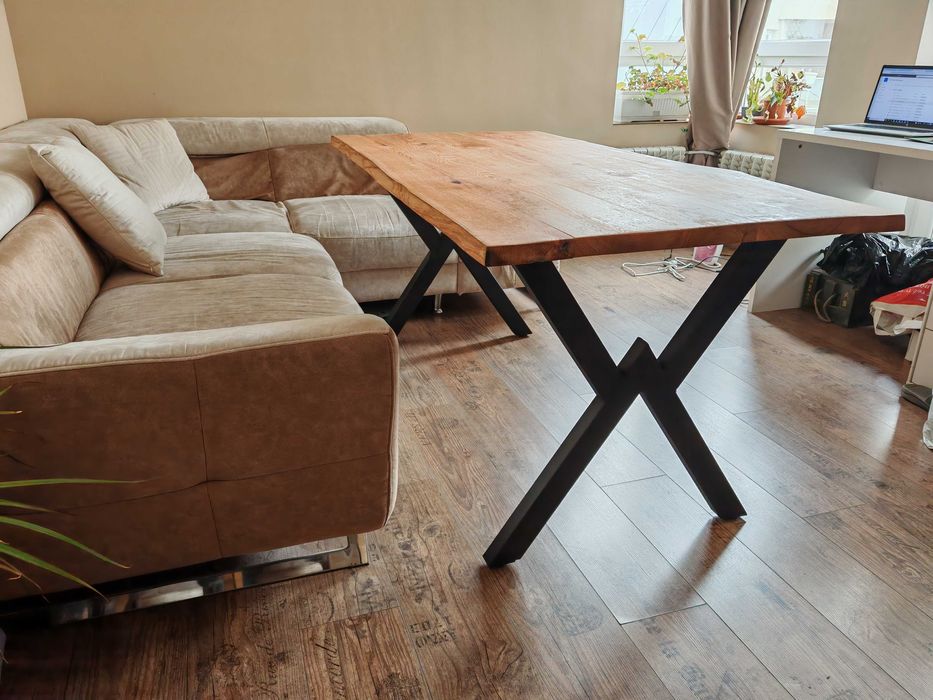 Трапезна маса дъб масив с размери 160х80